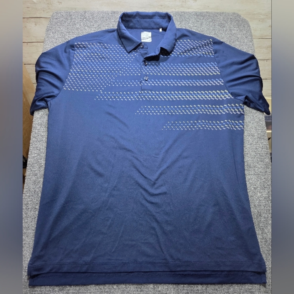 Callaway Opti-Dri Swing Tech Polo L Blue Performance‎ Golf Shirt